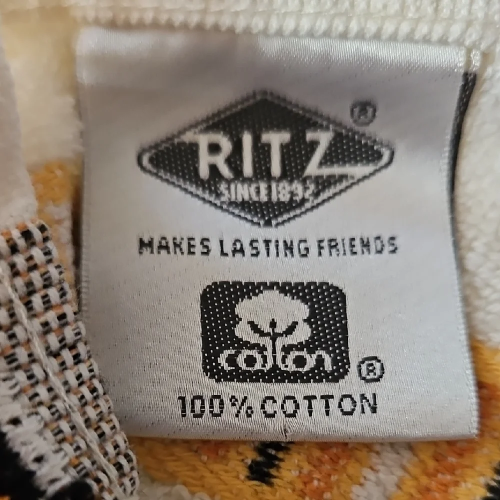Two Spooky Hand Towels - Black and Orange Spider and Haunted House Motifs